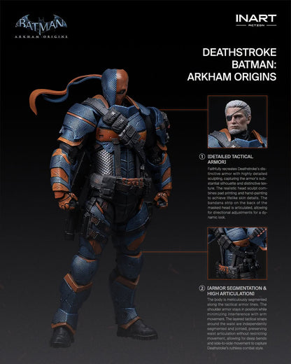 Preventa Figura DEATHSTROKE - Batman Arkham Origins marca INART G0012 escala 1/12