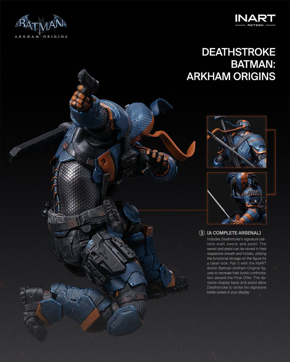 Preventa Figura DEATHSTROKE - Batman Arkham Origins marca INART G0012 escala 1/12