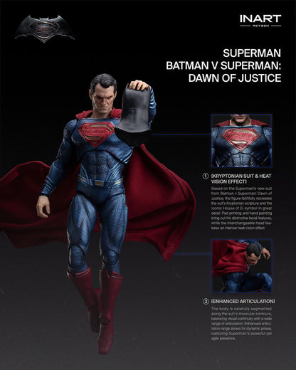 Preventa Figura SUPERMAN - Batman v Superman: Dawn of Justice marca INART M0005 escala 1/12