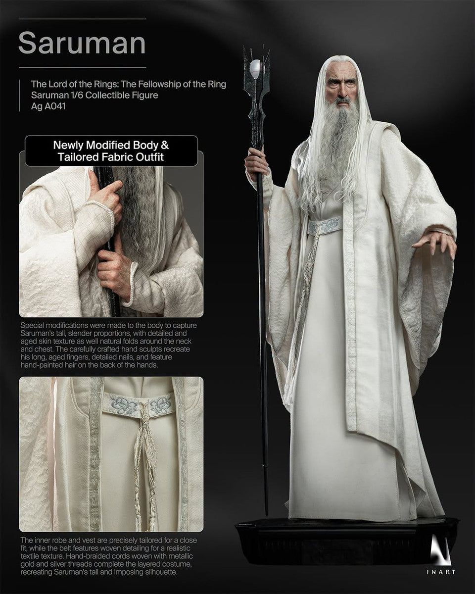 Preventa Figura SARUMAN - The Lord of the Rings: The Fellowship of the Ring marca INART A041 escala 1/6
