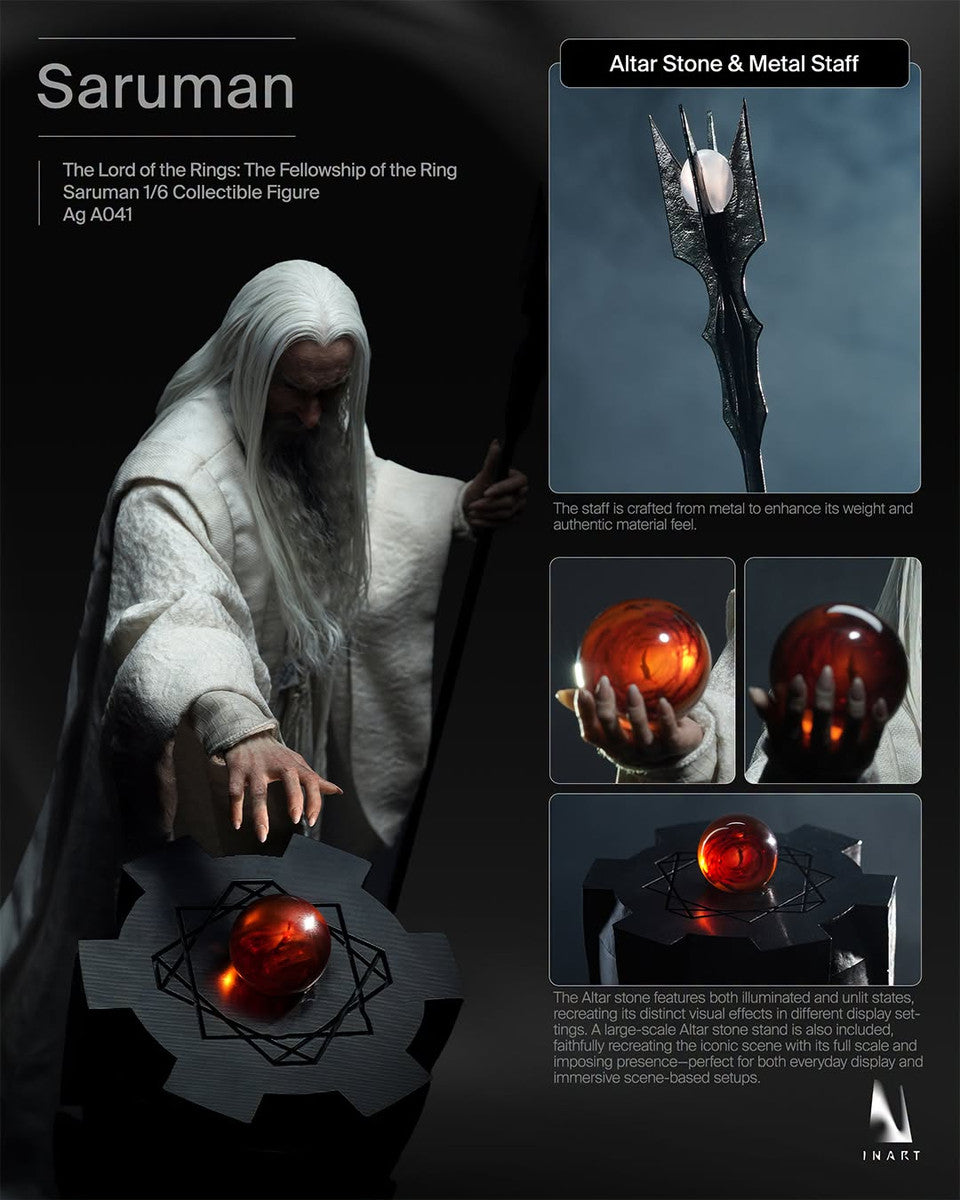 Preventa Figura SARUMAN - The Lord of the Rings: The Fellowship of the Ring marca INART A041 escala 1/6