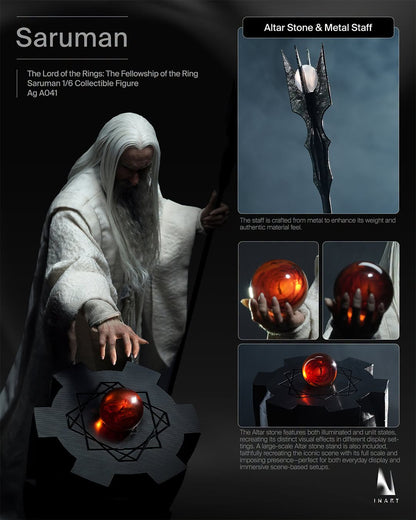 Preventa Figura SARUMAN - The Lord of the Rings: The Fellowship of the Ring marca INART A041 escala 1/6