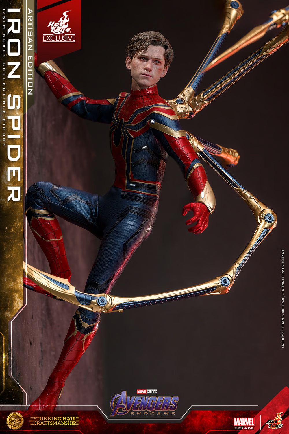 Pedido Figura Iron Spider- ARTISAN EDITION (EXCLUSIVE) - Avenger Endgame marca Hot Toys MMS762AE escala 1/6