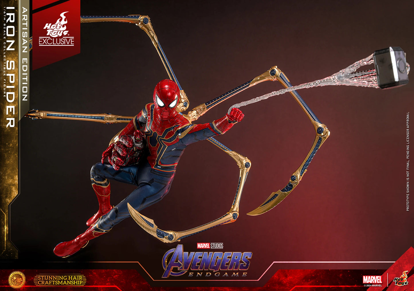 Pedido Figura Iron Spider- ARTISAN EDITION (EXCLUSIVE) - Avenger Endgame marca Hot Toys MMS762AE escala 1/6