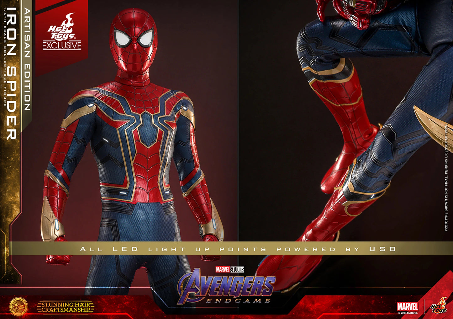 Pedido Figura Iron Spider- ARTISAN EDITION (EXCLUSIVE) - Avenger Endgame marca Hot Toys MMS762AE escala 1/6