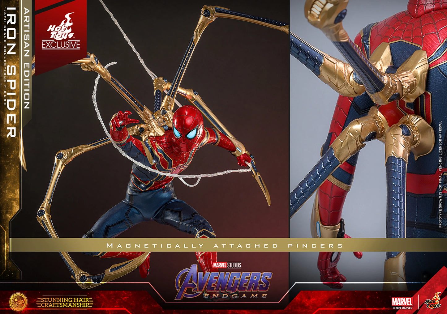Pedido Figura Iron Spider- ARTISAN EDITION (EXCLUSIVE) - Avenger Endgame marca Hot Toys MMS762AE escala 1/6