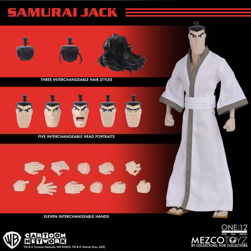 Preventa Figura Samurai Jack - One:12 Collective marca Mezco Toyz escala 1/12