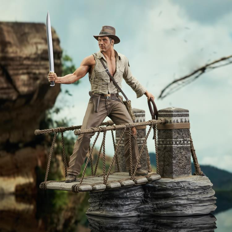 Pedido Estatua Indiana Jones (Bridge Escape) Deluxe Diorama Gallery - Indiana Jones and the Temple of Doom marca Diamond Select Toys escala 1/7
