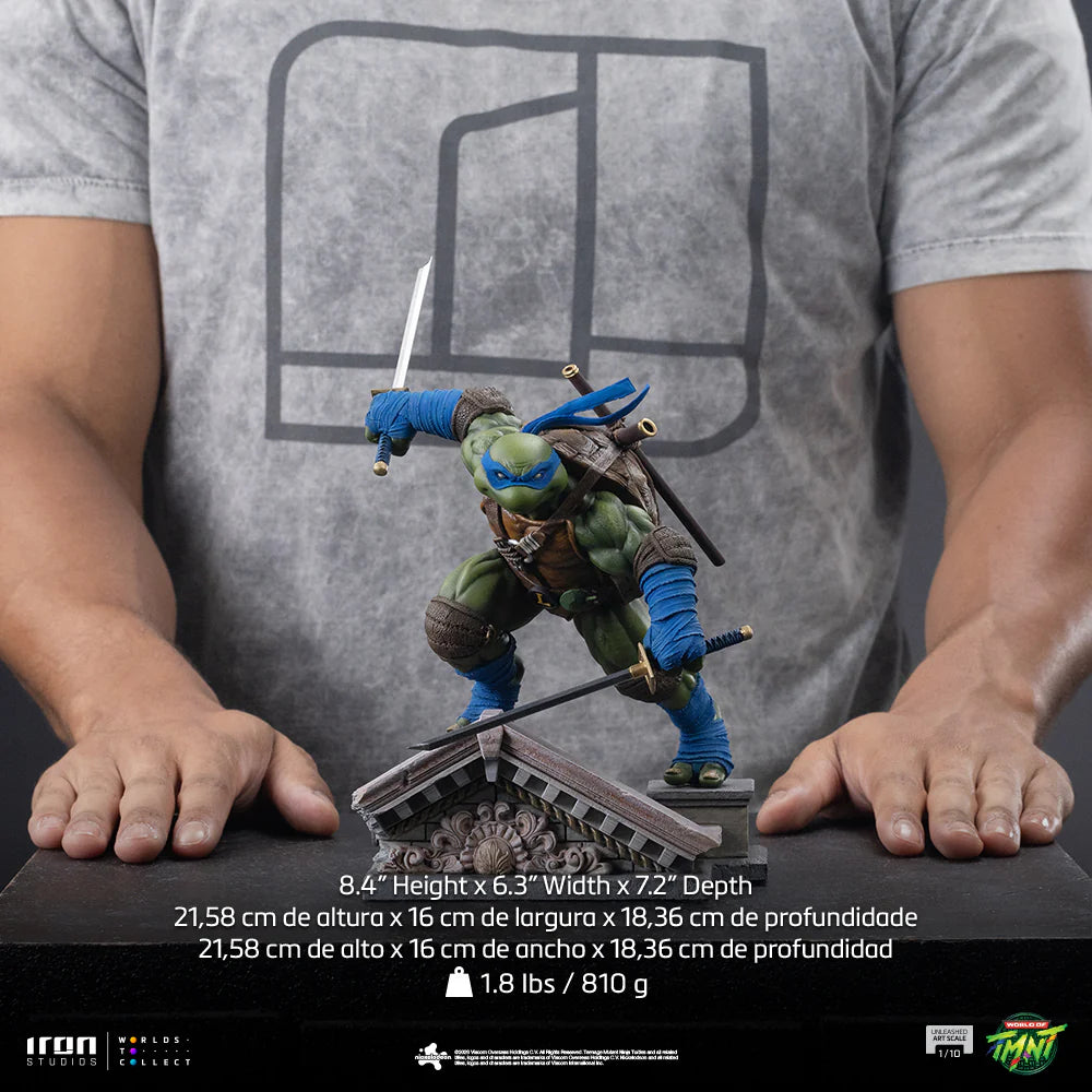 Preventa Estatua Leonardo Unleashed - Teenage Mutant Ninja Turtles marca Iron Studios escala de arte 1/10