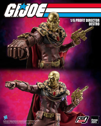 Pedido Figura Profit Director Destro - Exclusiva - G.I.Joe FigZero marca Threezero 3Z0738 escala 1/6