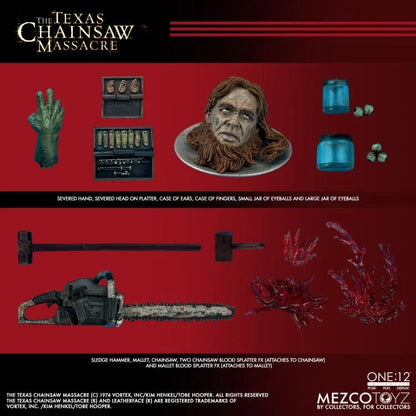 Pedido Figura  Leatherface - The Texas Chainsaw Massacre (2003) - One:12 Collective marca Mezco Toyz 77526 escala 1/12