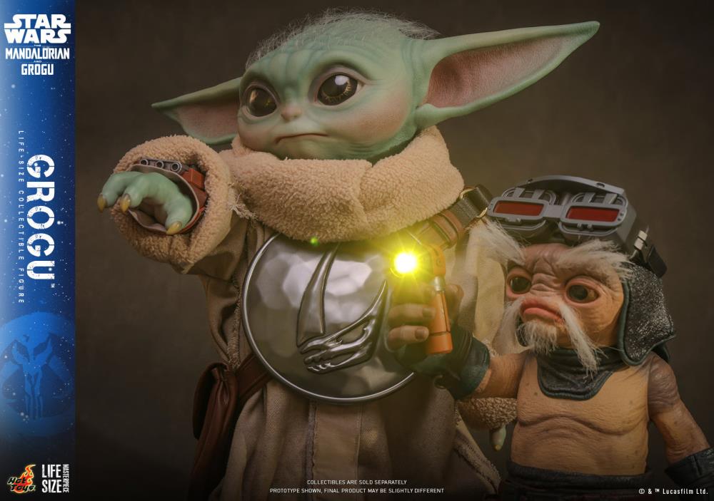 Preventa Figura GROGU (Tamaño real) - Star Wars: The Mandalorian & Grogu marca Hot Toys LMS016 escala real 1/1