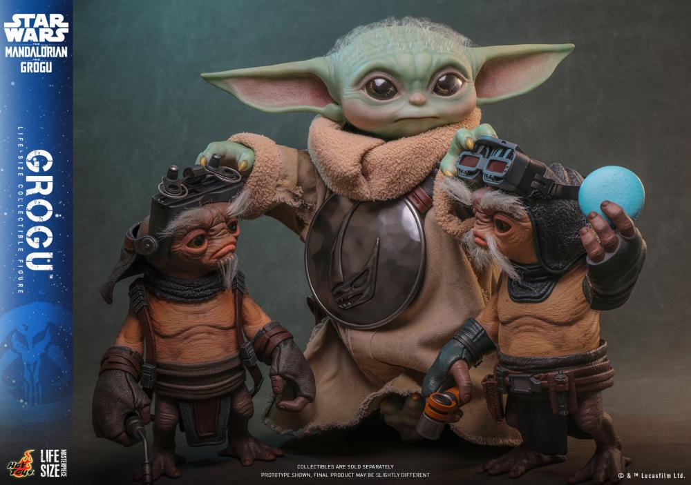 Preventa Figura GROGU (Tamaño real) - Star Wars: The Mandalorian & Grogu marca Hot Toys LMS016 escala real 1/1
