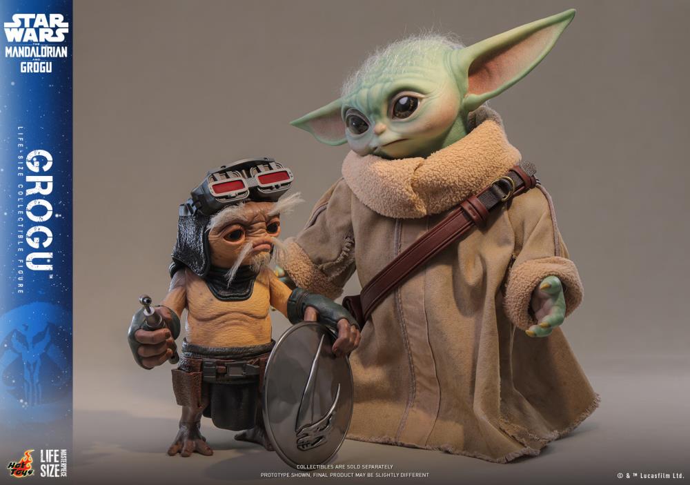 Preventa Figura GROGU (Tamaño real) - Star Wars: The Mandalorian & Grogu marca Hot Toys LMS016 escala real 1/1