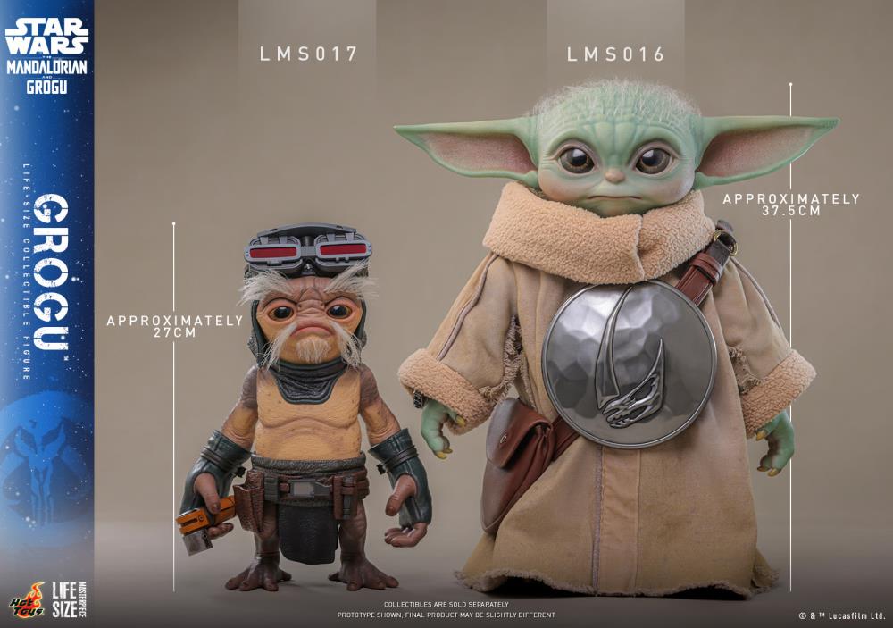 Preventa Figura GROGU (Tamaño real) - Star Wars: The Mandalorian & Grogu marca Hot Toys LMS016 escala real 1/1