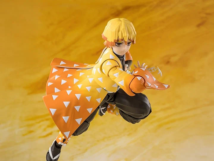 Pedido Figura Zenitsu Agatsuma - Demon Slayer: Kimetsu no Yaiba - S.H.Figuarts marca Bandai Spirits escala pequeña 1/12