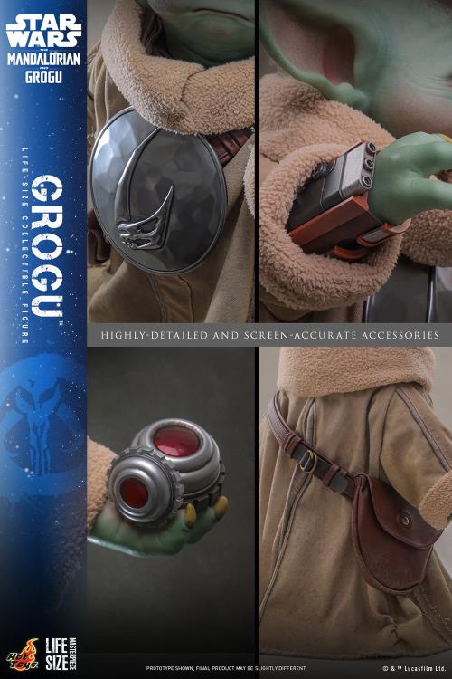 Preventa Figura GROGU (Tamaño real) - Star Wars: The Mandalorian & Grogu marca Hot Toys LMS016 escala real 1/1