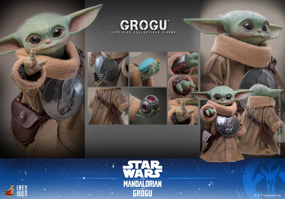 Preventa Figura GROGU (Tamaño real) - Star Wars: The Mandalorian & Grogu marca Hot Toys LMS016 escala real 1/1