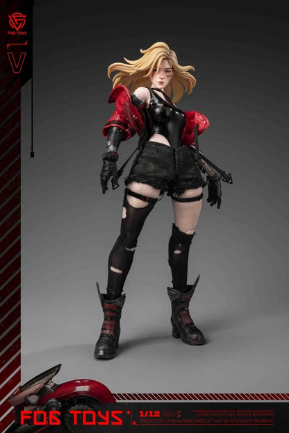 Preventa Figura y Vehículo Biker Girl (set) - Fantasy Alphabet Series V marca Fog Toys EA-03 escala 1/12