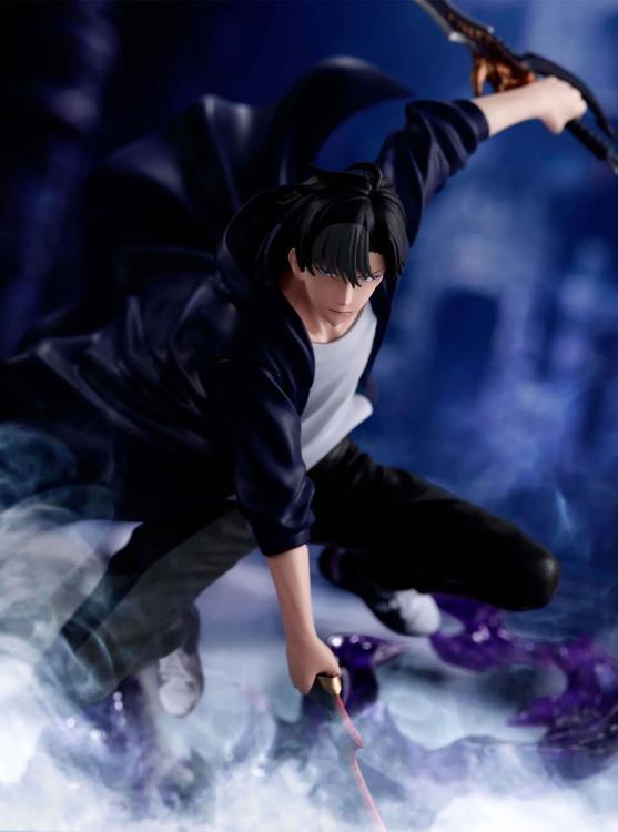 EN STOCK Estatua Sung Jinwoo - Solo Leveling - Espresto Excite Motions Vol.1 marca Bandai Namco (21 cm)