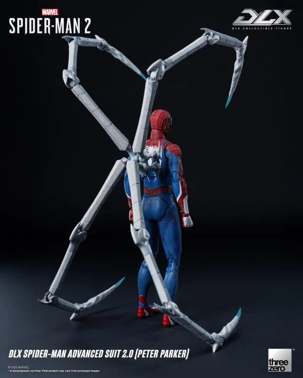 Preventa Figura DLX Spider-Man 2 Advanced Suit 2.0 (Peter Parker) marca Threezero 3Z0936 escala 1/12
