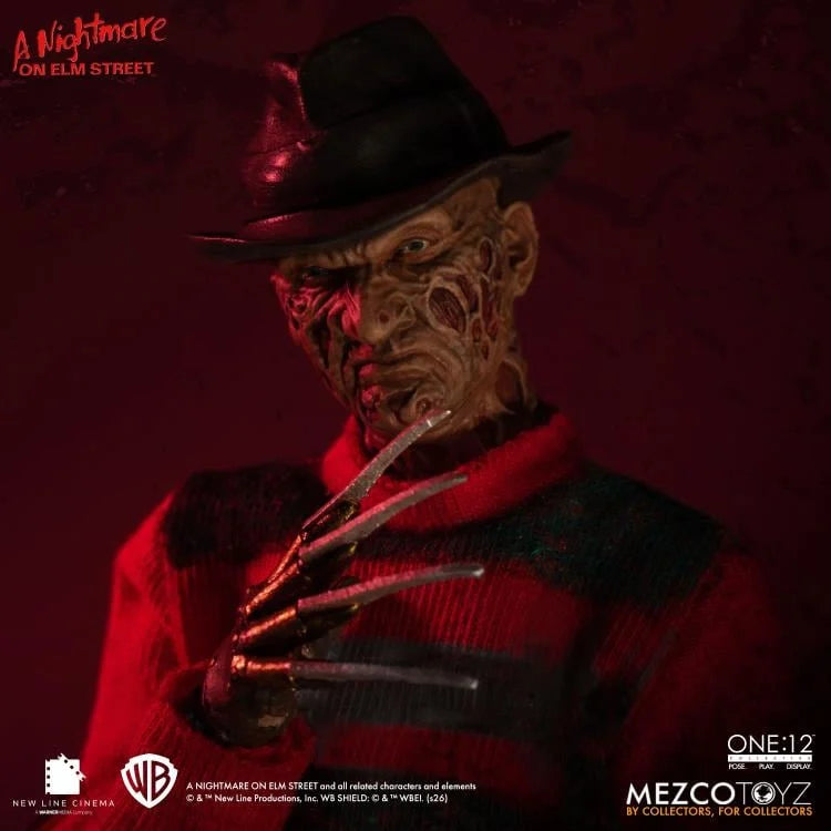 Pedido Figura Freddy Krueger: A Nightmare on Elm Street - One:12 Collective marca Mezco Toyz 77390 escala 1/12