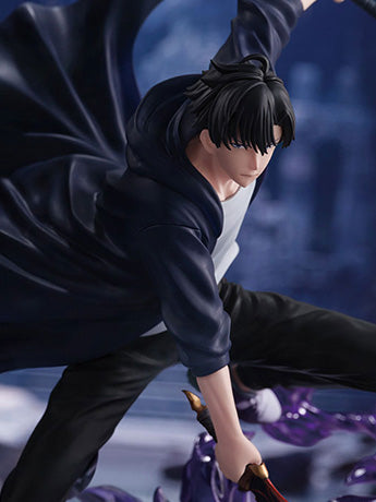 EN STOCK Estatua Sung Jinwoo - Solo Leveling - Espresto Excite Motions Vol.1 marca Bandai Namco (21 cm)