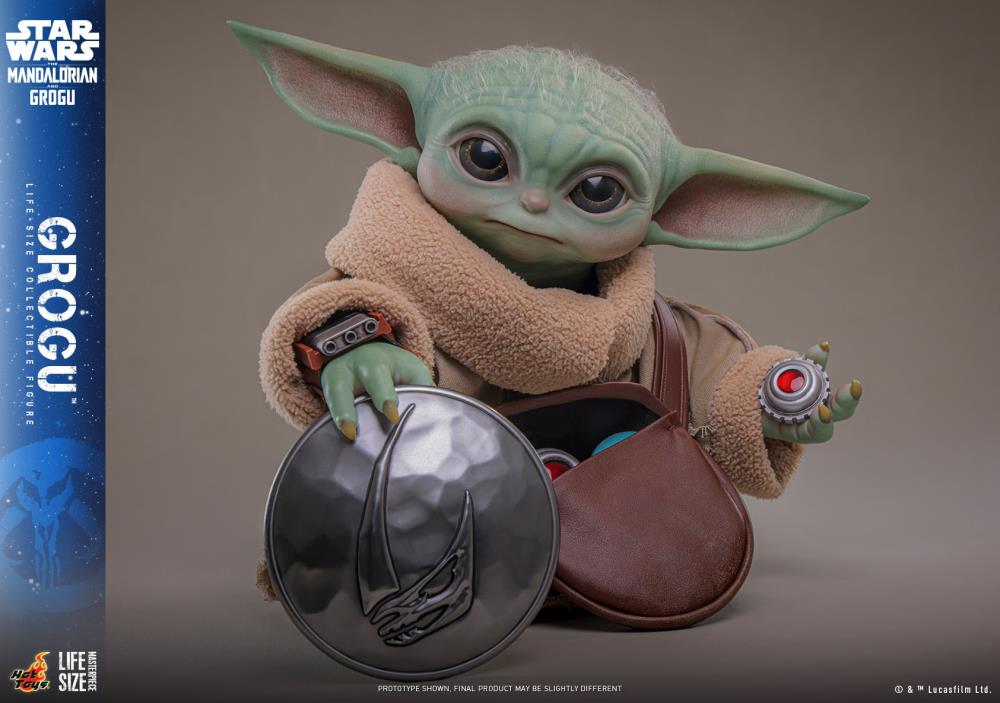 Preventa Figura GROGU (Tamaño real) - Star Wars: The Mandalorian & Grogu marca Hot Toys LMS016 escala real 1/1
