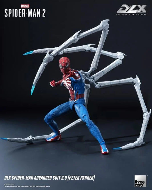 Preventa Figura DLX Spider-Man 2 Advanced Suit 2.0 (Peter Parker) marca Threezero 3Z0936 escala 1/12
