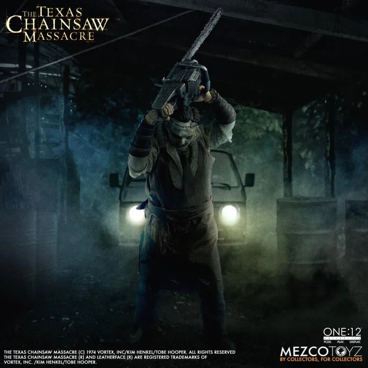 Pedido Figura  Leatherface - The Texas Chainsaw Massacre (2003) - One:12 Collective marca Mezco Toyz 77526 escala 1/12