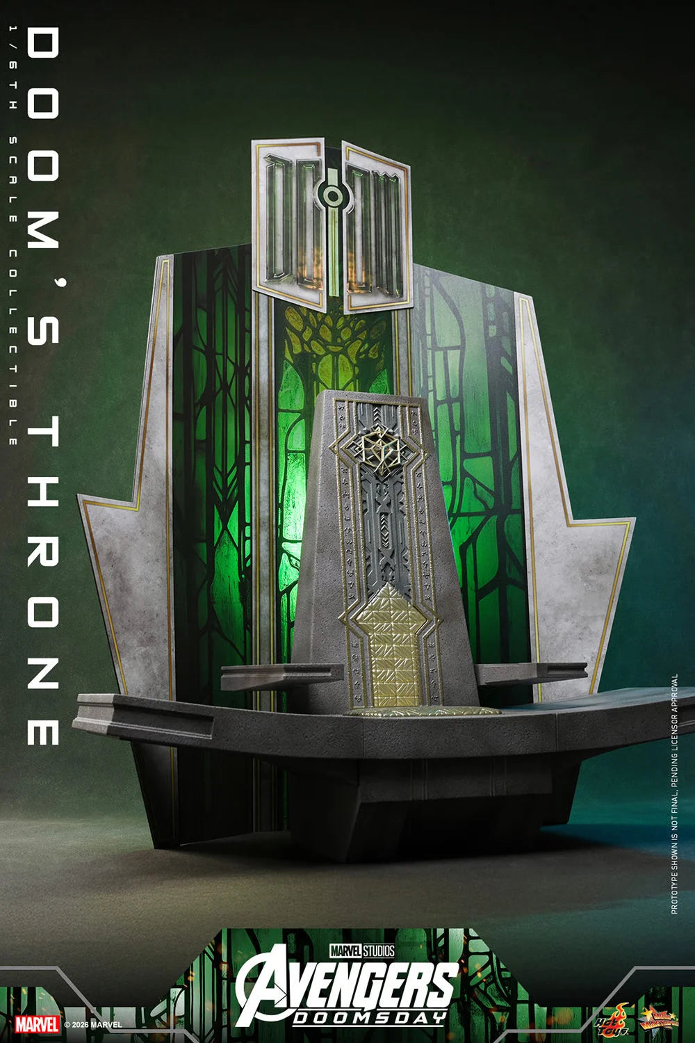 Preventa Trono de Doom / Doom's Throne - Avengers: Doomsday marca Hot Toys ACS016 escala 1/6