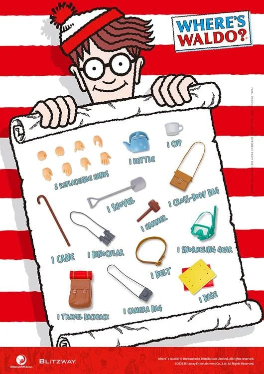 Pedido Figura Waldo - Where´s Waldo? marca Blitzway 5PRO-MG-20302 escala 1/12 (relanzamiento)