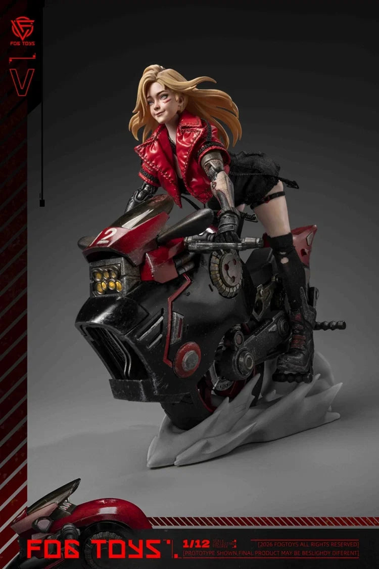 Preventa Figura y Vehículo Biker Girl (set) - Fantasy Alphabet Series V marca Fog Toys EA-03 escala 1/12
