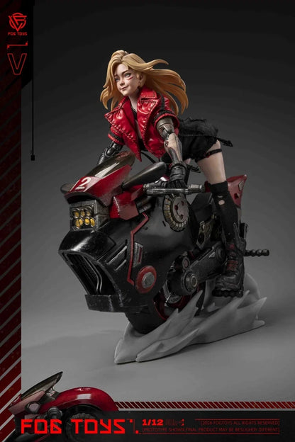 Preventa Figura y Vehículo Biker Girl (set) - Fantasy Alphabet Series V marca Fog Toys EA-03 escala 1/12