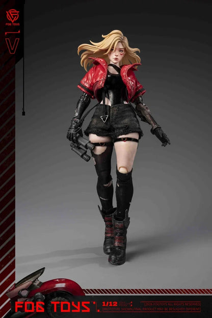 Preventa Figura y Vehículo Biker Girl (set) - Fantasy Alphabet Series V marca Fog Toys EA-03 escala 1/12
