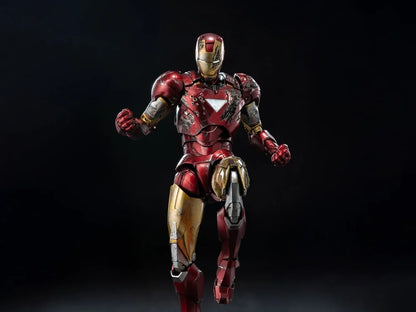 Preventa Figura DLX Iron Man Mark 6 (Battle Damage) - Avengers Infinity Saga marca Threezero 3Z0918 escala pequeña 1/12