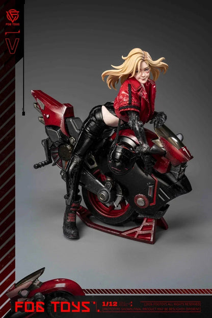 Preventa Figura y Vehículo Biker Girl (set) - Fantasy Alphabet Series V marca Fog Toys EA-03 escala 1/12