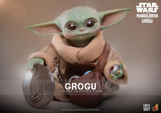 Preventa Figura GROGU (Tamaño real) - Star Wars: The Mandalorian & Grogu marca Hot Toys LMS016 escala real 1/1