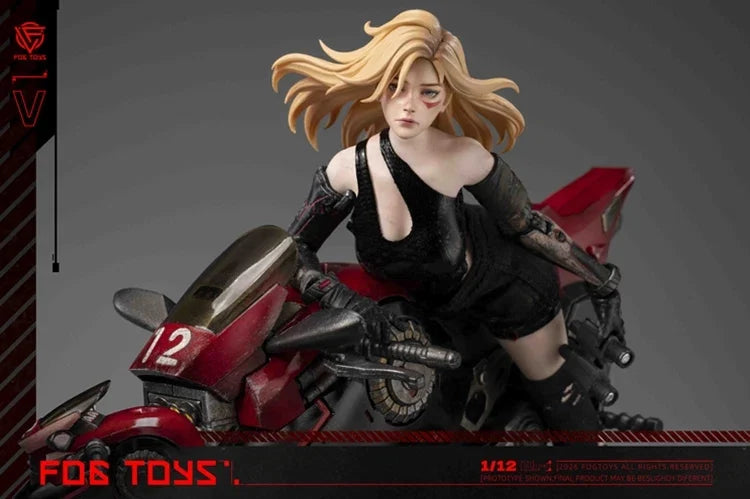 Preventa Figura y Vehículo Biker Girl (set) - Fantasy Alphabet Series V marca Fog Toys EA-03 escala 1/12