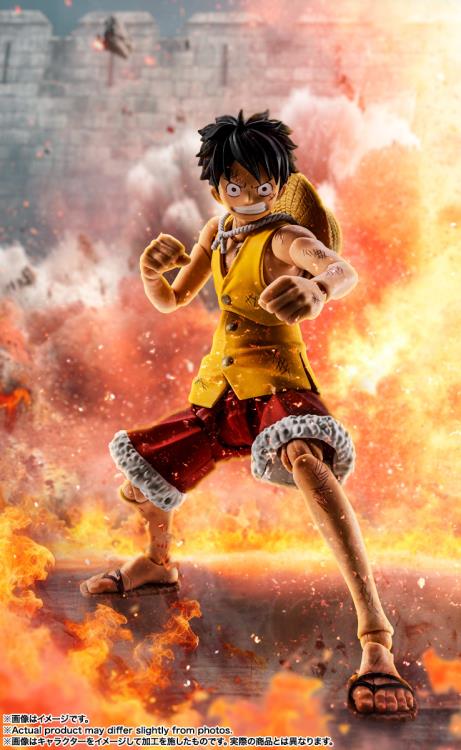 [EN STOCK] Figura Monkey D. Luffy (Summit War of Marineford) - One Piece - S.H.Figuarts marca Bandai Namco escala 1/12