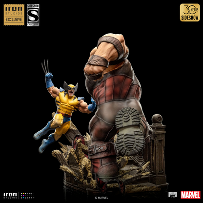 Preventa Estatua Wolverine vs Juggernaut (EXCLUSIVE) (Limited Edition) - X-Men marca Iron Studios escala de arte 1/10