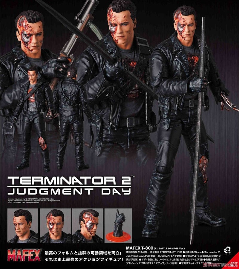 Pedido Figura T-800 (Battle Damage version) - Terminator 2: Judgement Day - MAFEX marca Medicom Toy No.191 escala pequeña 1/12