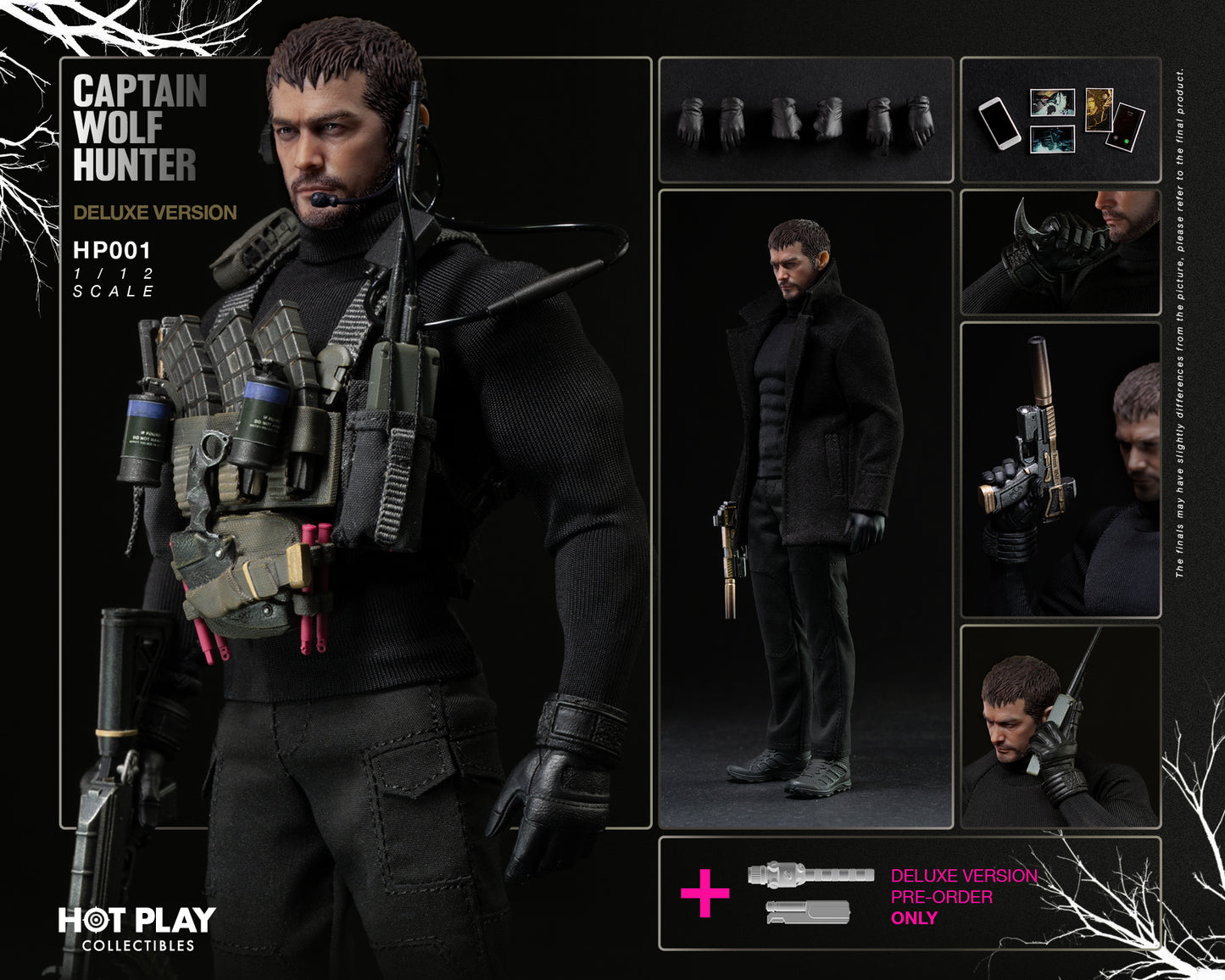 Preventa Figura Captain Wolf Hunter (Deluxe Version) marca Hot Play HP001D escala 1/12