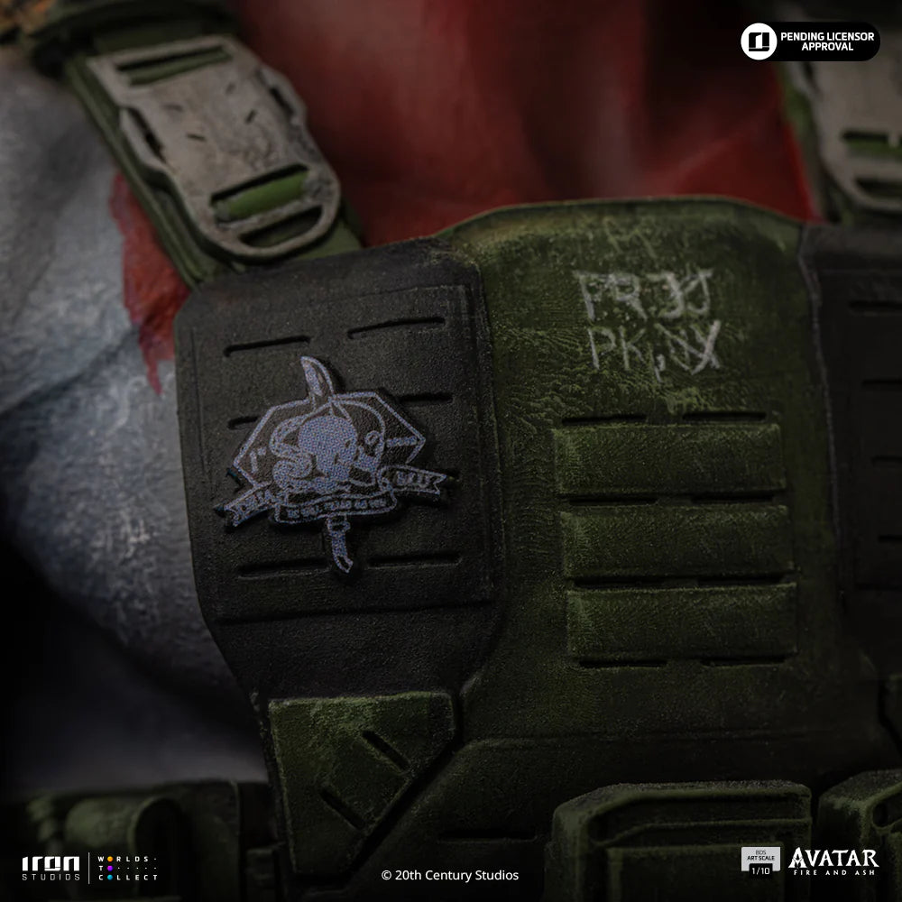 Preventa Estatua Miles Quartich - Avatar 3: Fire and Ash marca Iron Studios escala de arte 1/10