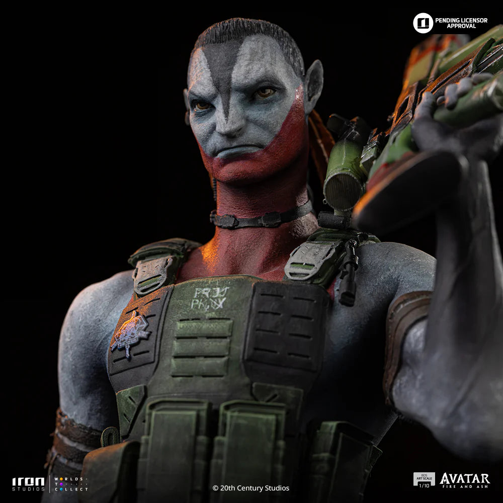 Preventa Estatua Miles Quartich - Avatar 3: Fire and Ash marca Iron Studios escala de arte 1/10