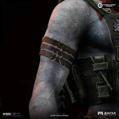 Preventa Estatua Miles Quartich - Avatar 3: Fire and Ash marca Iron Studios escala de arte 1/10