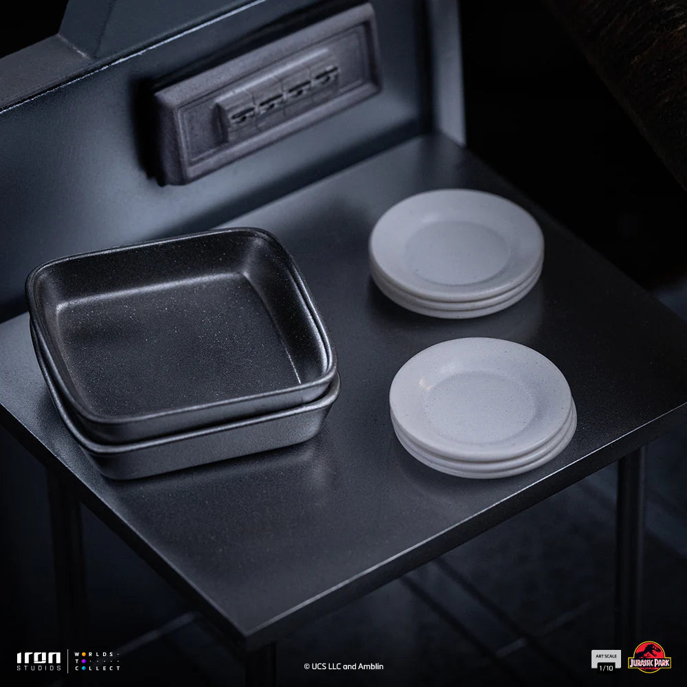 Preventa Estatua Raptors at the Kitchen's Door - Jurassic Park  marca Iron Studios escala de arte 1/10