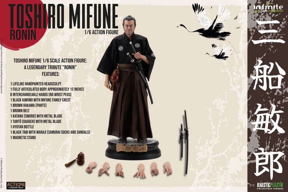 Preventa Figura Toshiro Mifune: A Legendary Tribute -RONIN marca Kaustic Plastik escala 1/6