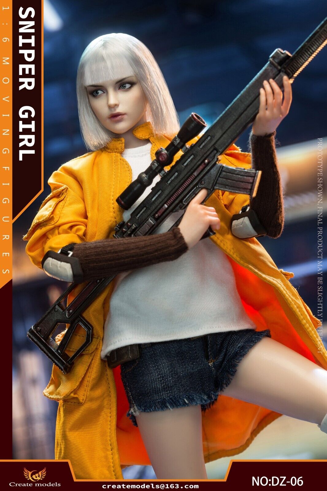 Pedido Figura Sniper Girl Lan marca Create models DZ-06 escala 1/6