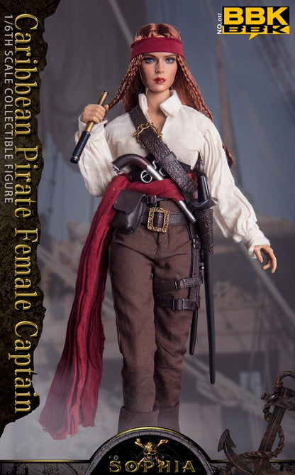 Pedido Figura Caribbean Pirate Female Captain Sophia marca BBK BBK017 escala 1/6